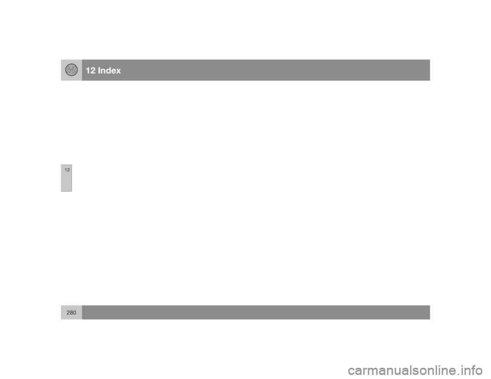 VOLVO XC90 2009  Owner´s Manual 12 Index
12280 