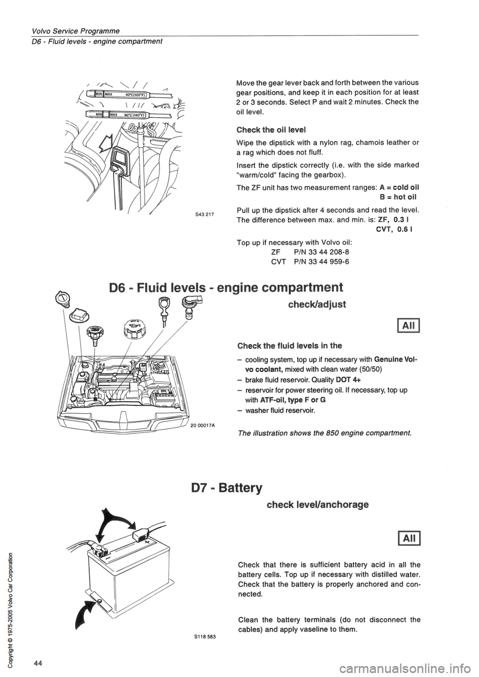 VOLVO 850 1991  Service Repair Manual 