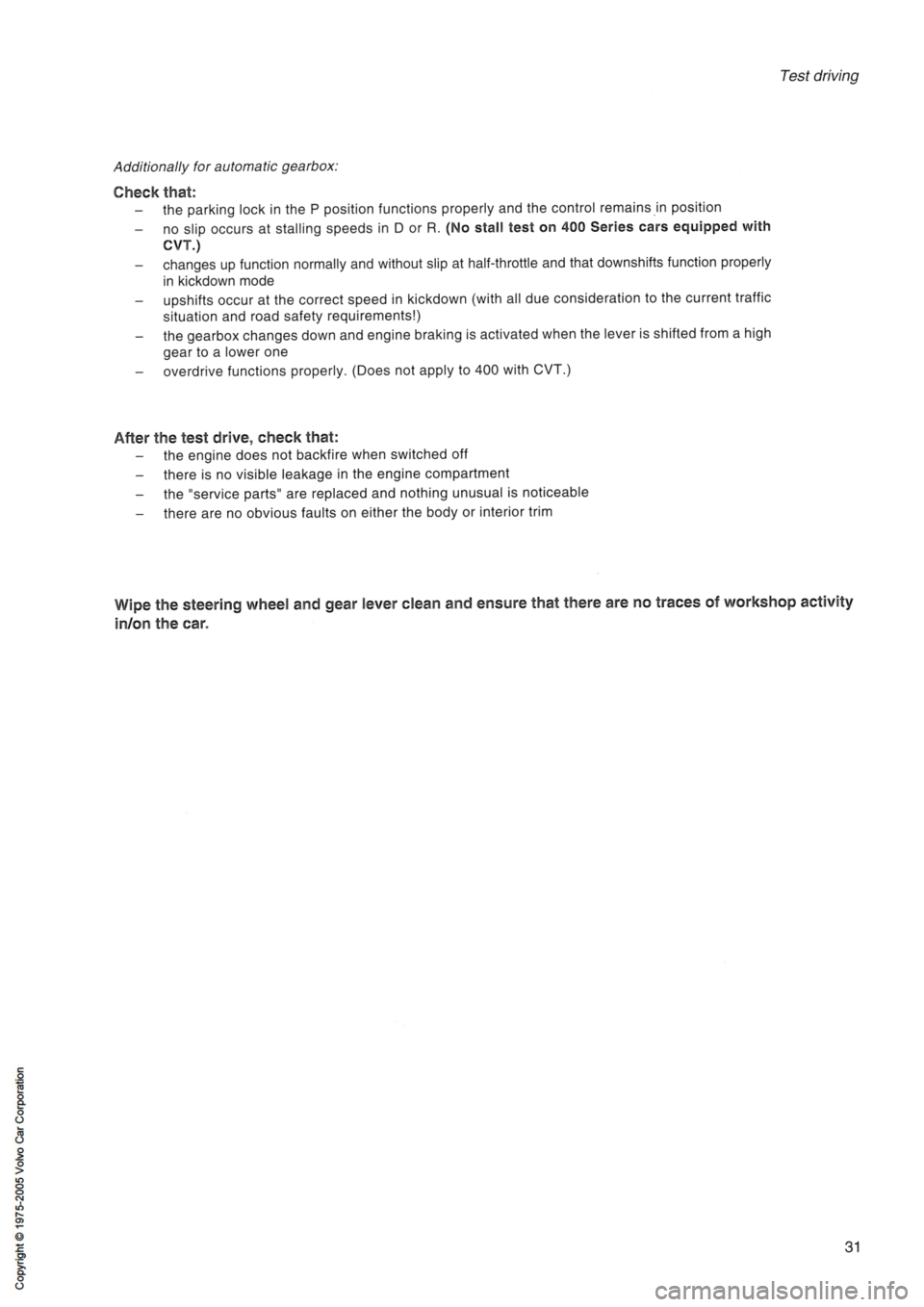 VOLVO 850 1991  Service Repair Manual 