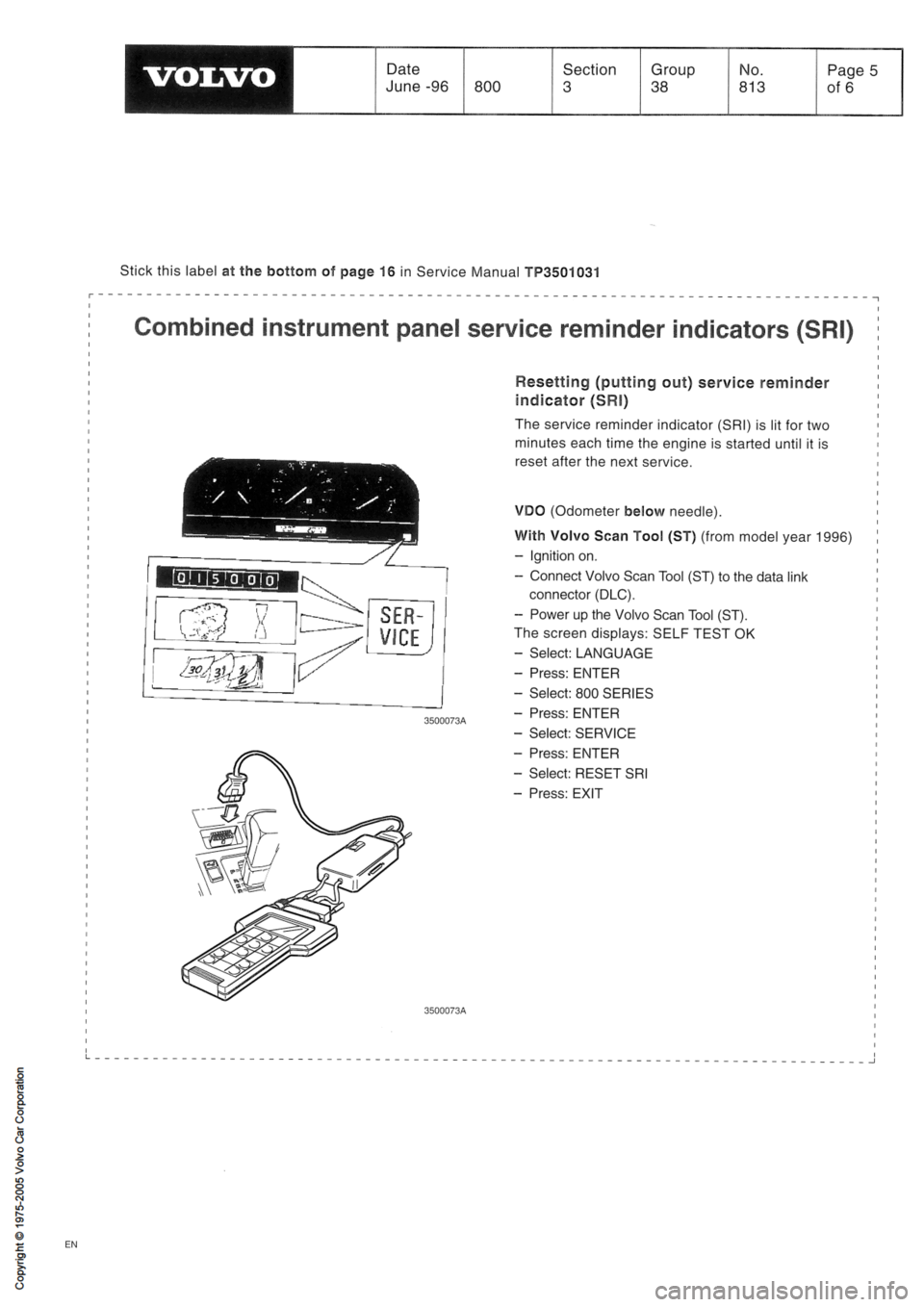 VOLVO 850 1991  Service Repair Manual 