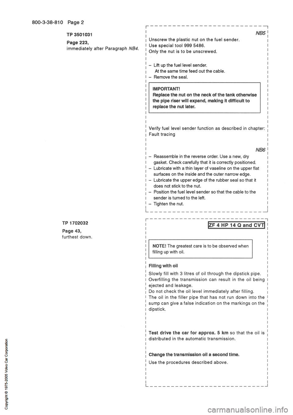 VOLVO 850 1991  Service Repair Manual 
