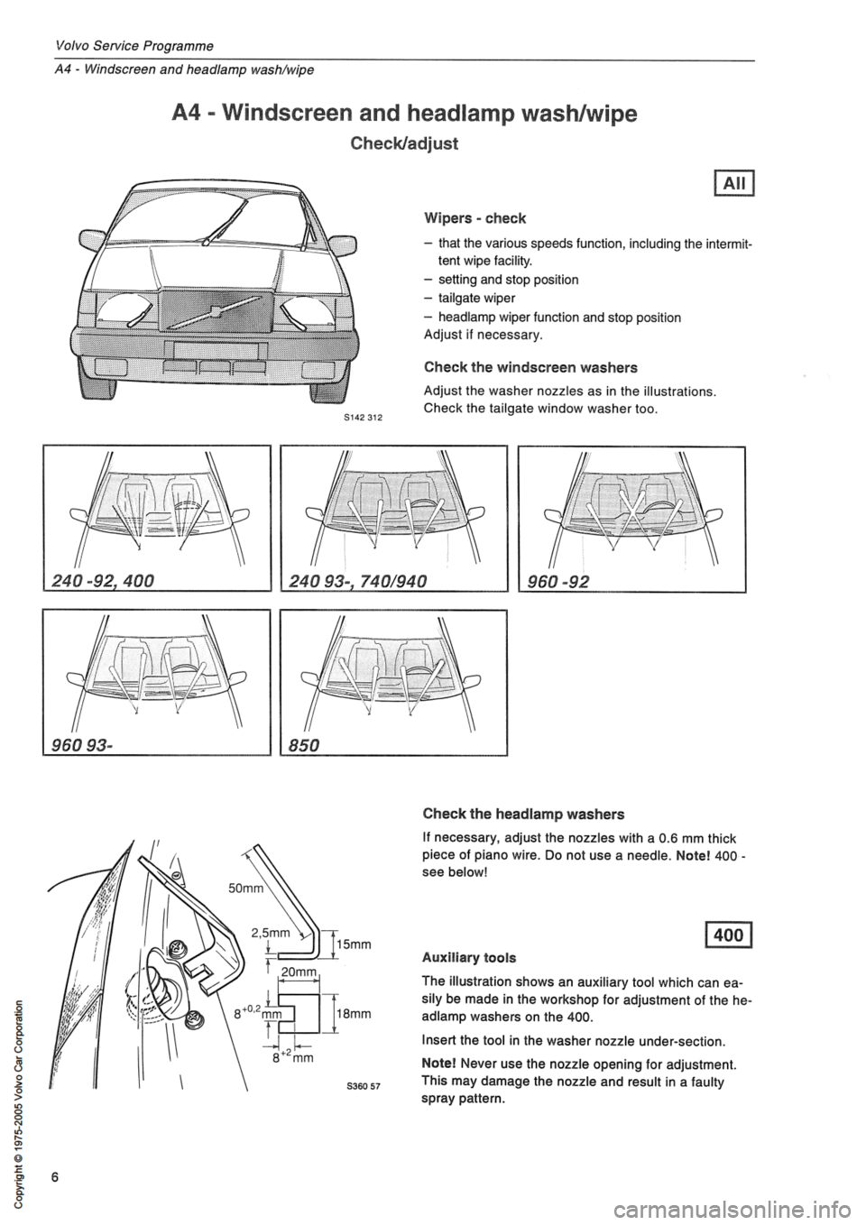 VOLVO 850 1991  Service Repair Manual 