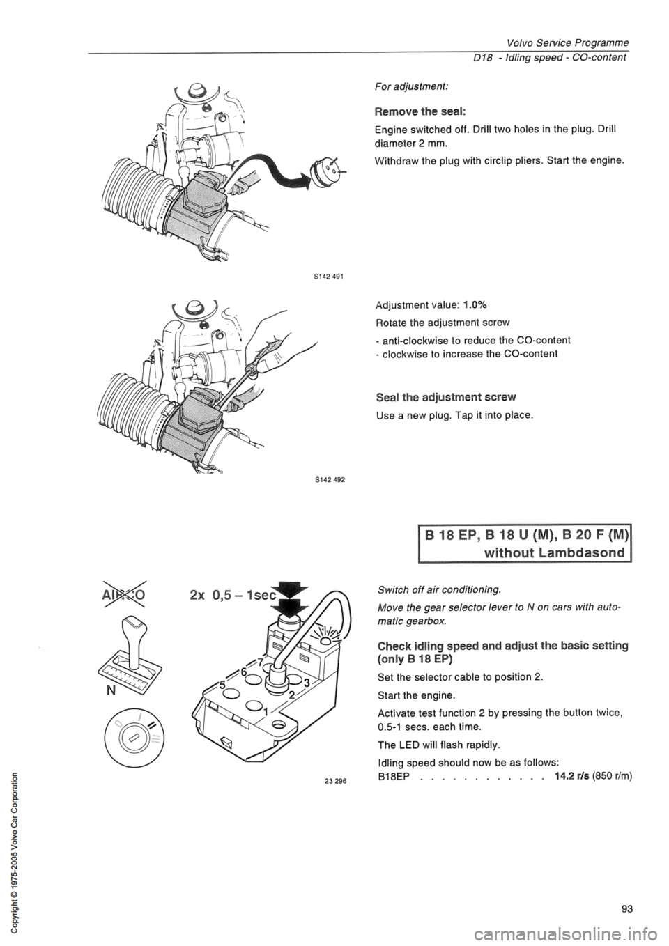 VOLVO 400 1991  Service Repair Manual 