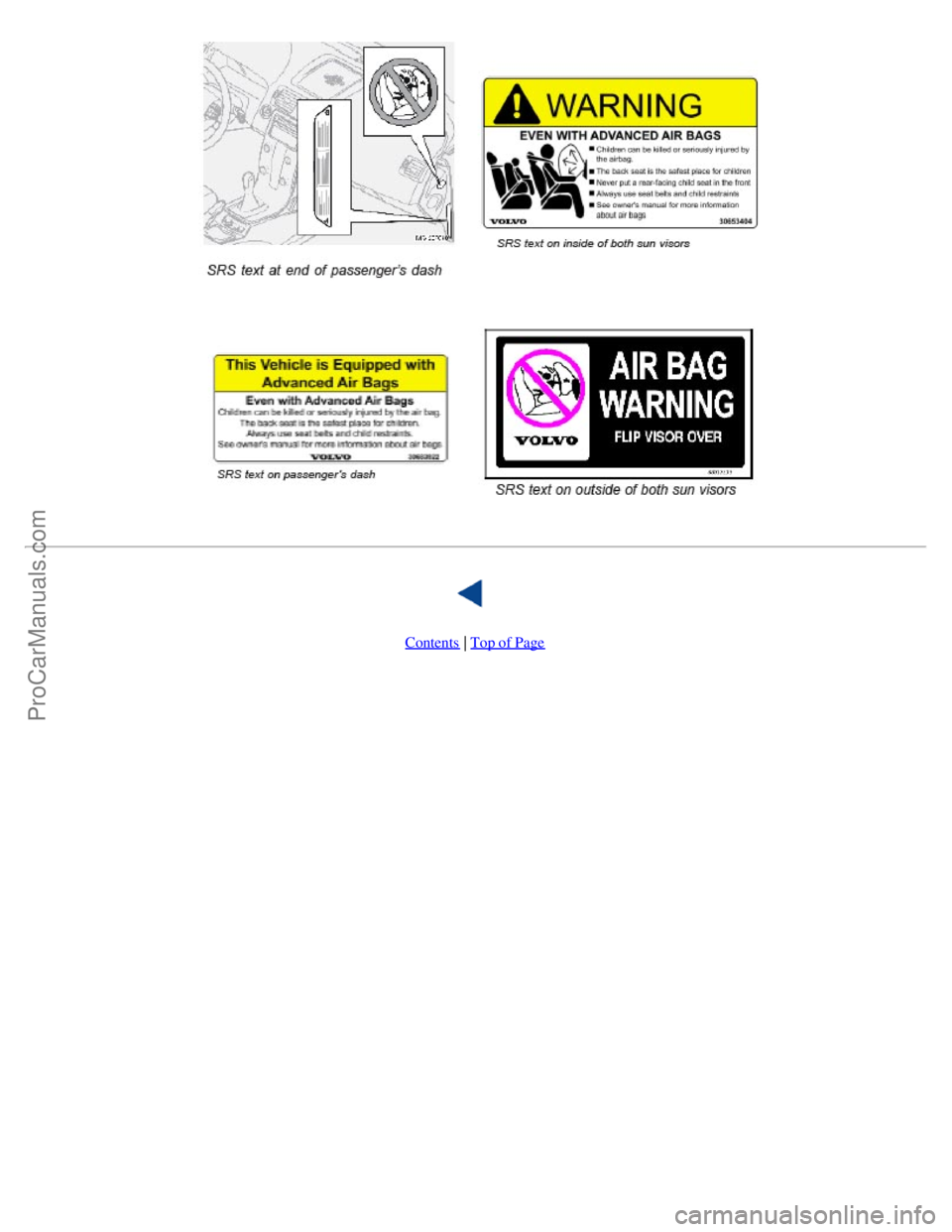 VOLVO S40 2005  Owners Manual  
 
  
Contents | Top of Page
ProCarManuals.com 