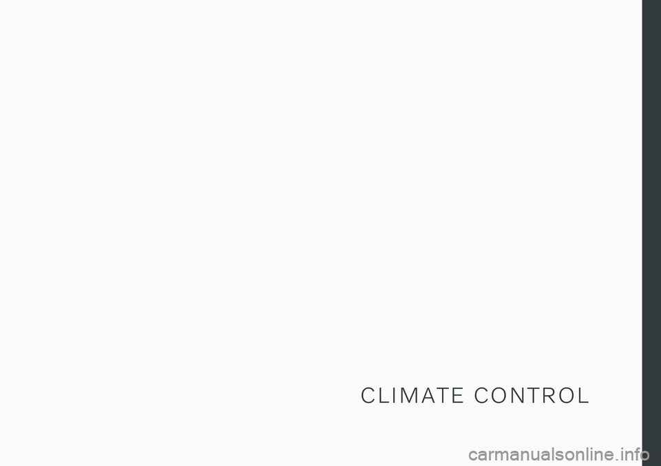 VOLVO V90 CROSS COUNTRY 2021  Owners Manual C L I M A T E   C O N T R O L 