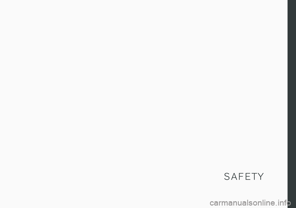 VOLVO V90 CROSS COUNTRY 2021  Owners Manual S A F E T Y 