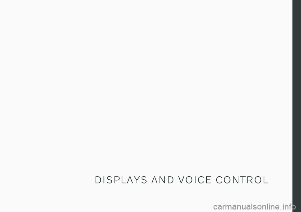 VOLVO V90 CROSS COUNTRY 2021  Owners Manual D I S P L A Y S   A N D   V O I C E   C O N T R O L 
