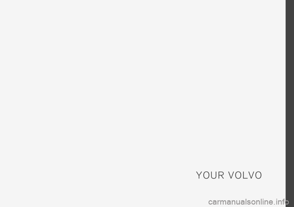 VOLVO XC60 TWIN ENGINE 2019  Owners Manual Y O U R   V O L V O 