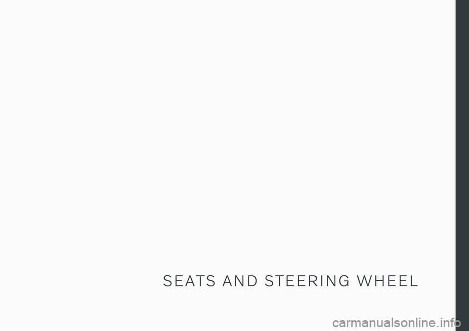 VOLVO XC60 TWIN ENGINE 2020  Owners Manual S E A T S   A N D   S T E E R I N G   W H E E L 