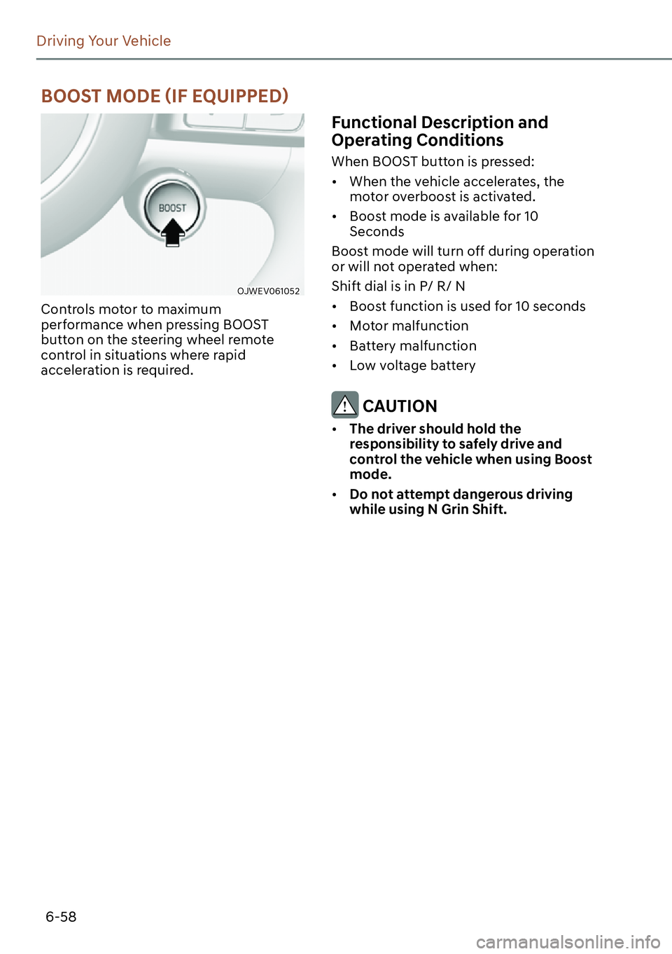 GENESIS GV60 2023  Owners Manual 6-58
Driving Your Vehicle
�%�2�2�6�7��0�2��(�