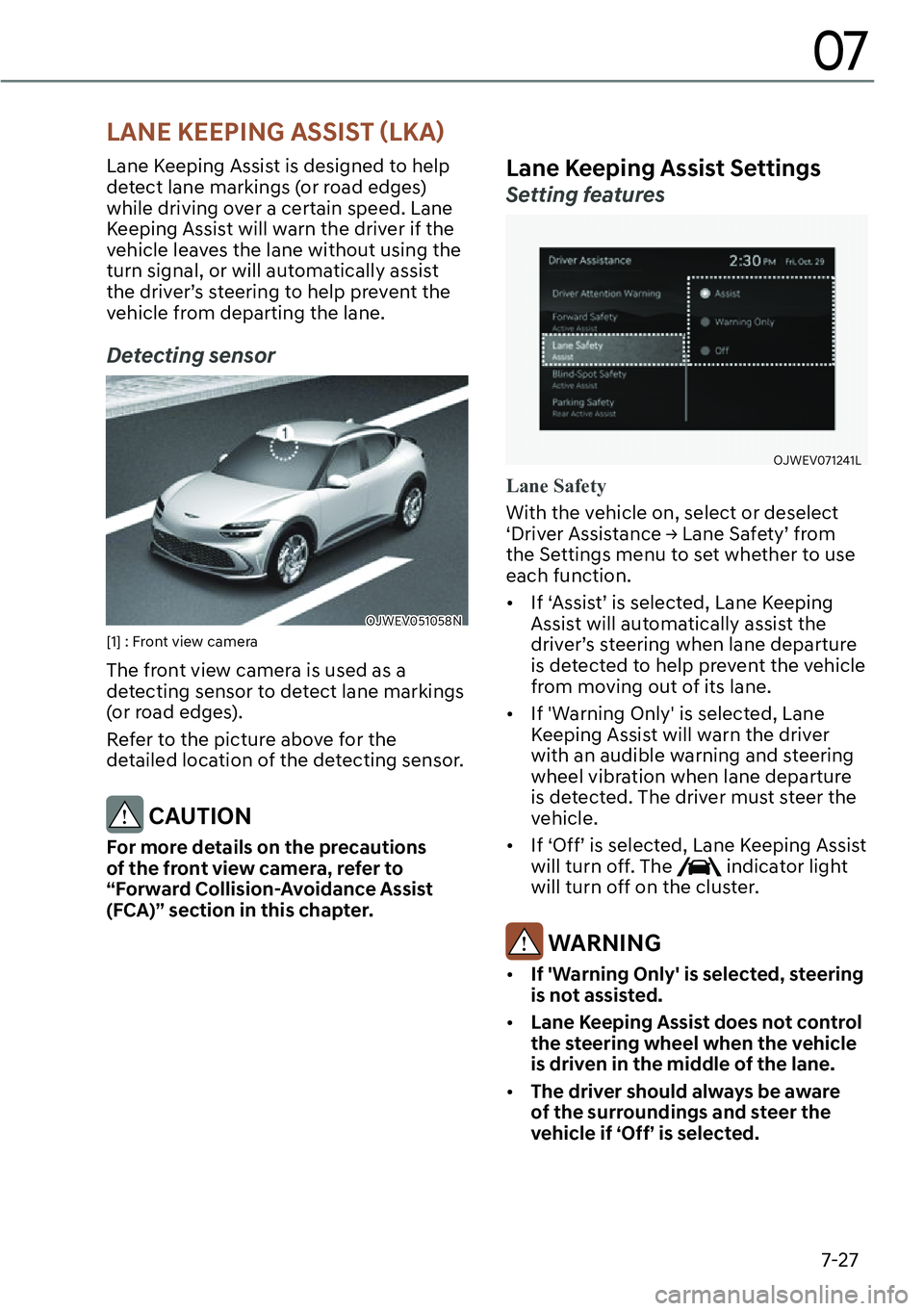 GENESIS GV60 2023  Owners Manual 7-27
07
�/�$�1�(��.�(�(�3�,�1�*��$�6�6�,�6�7�