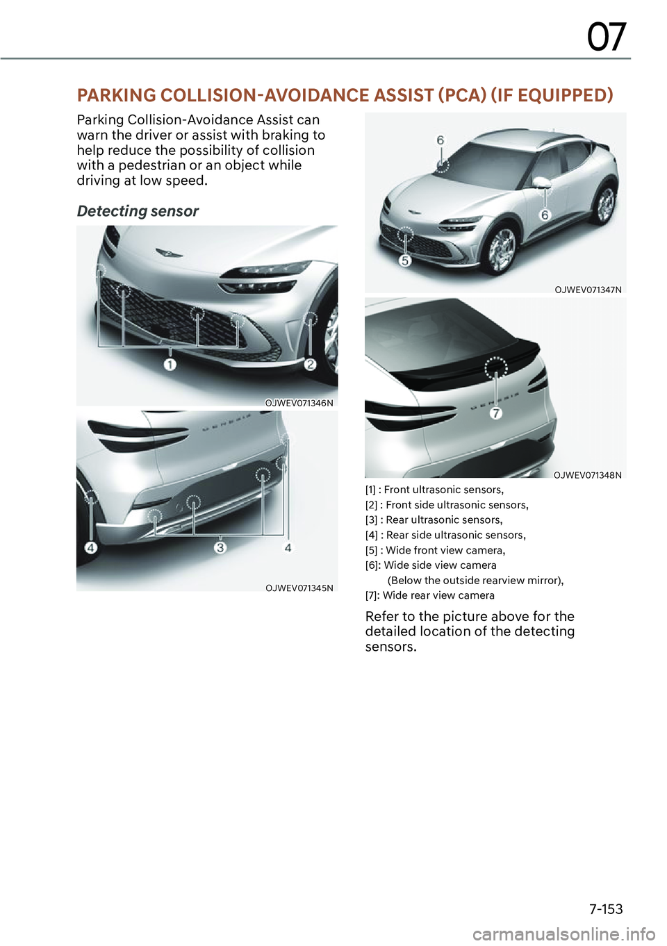 GENESIS GV60 2023  Owners Manual 7-153
07
�3�$�5�.�,�1�*��&�2�/�/�,�6�,�2�1