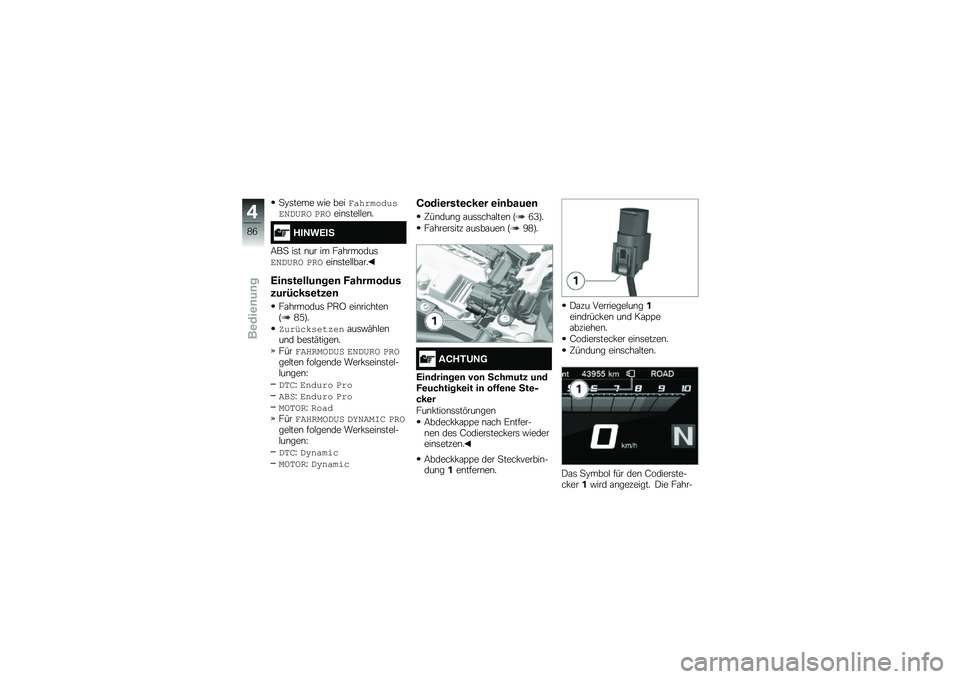 BMW MOTORRAD R 1250 GS 2019  Betriebsanleitung (in German) �
�9�	���� �"�� ������\b�	������3�,�!�.��/ �1��/���\b�	���$�$��\b�
���>��0��7
�8��
 ��	� �\b�� �� ��\f�������	�3�,�!�.��/ �1��/���\b�	���$�$��\f��
�0