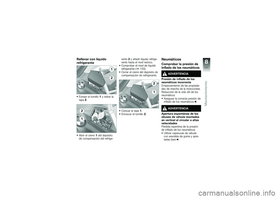 BMW MOTORRAD R 1200 GS ADVENTURE 2017  Manual de instrucciones (in Spanish) �8������	� �
�\b� ���<����\b
���1������	���
�%�)��	���	 �� ���	������� �	����	��	 �������!�
�+��	��	 �� ����	�	����� ����&������ ��