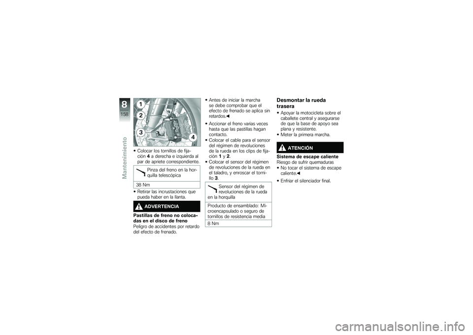 BMW MOTORRAD R 1200 GS ADVENTURE 2017  Manual de instrucciones (in Spanish) �8������	 ��� ���	������ �� ���(�����&��%� ���	���� � �� �\f�
���	�� �����	 �� ���	���� ���	�	������������
���� � ��� ��	��� 