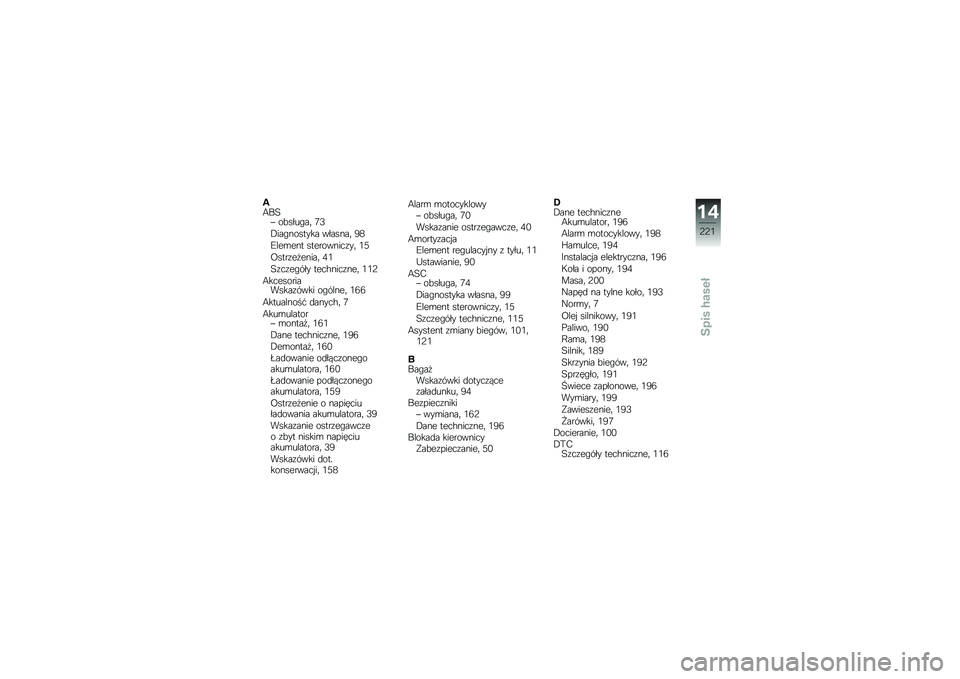 BMW MOTORRAD R 1200 R 2014  Instrukcja obsługi (in Polish) �0�8��6� ��!����"��	 �7�4
�,���"������� �������	 �0�1
�B���\b��� ����������\f��	 �.�2
�=����\f��
�����	 �/�.
�6�\f��\f��"��� ����$����\f���	 �