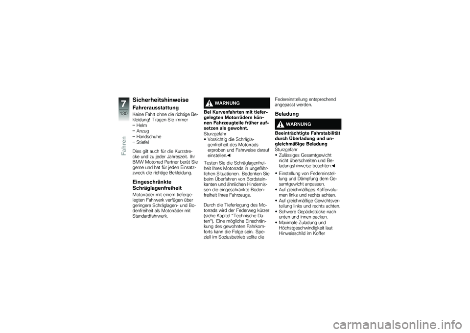 BMW MOTORRAD R 1250 RS 2019  Betriebsanleitung (in German) �7����\b���\b������	��\b���\b
�*����\b�����������	�
����\b� ��\f��� ���\b� ��� �������� ����!�$�����\b��O �,��\f���\b �
�� �����
�%�