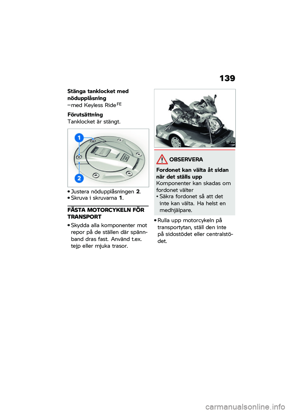 BMW MOTORRAD R 1250 RS 2021  Instruktionsbok (in Swedish) ��E�C
��
�!��+� �
���
�"���
��
 �������\f�*�*�"��	��\b��+
���
 �>��!���
�
 �6��
��.�3
����\f�
�	�!�
�
��\b��+
�&�\b����\f���� �� �
������
���
����\b �