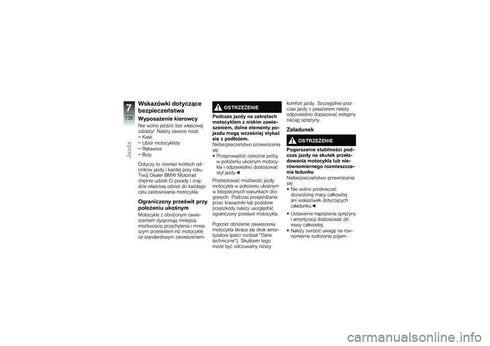 BMW MOTORRAD R 1250 RS 2018  Instrukcja obsługi (in Polish) �������\b�� �#������7��\f
��\f����\f���\f�F���\b�
�������@�\f�
��\f ���\f���\b��
�G�� ����� � ��9�
�\f��# �!��\f ��������� ��
�\f���
��S �G��