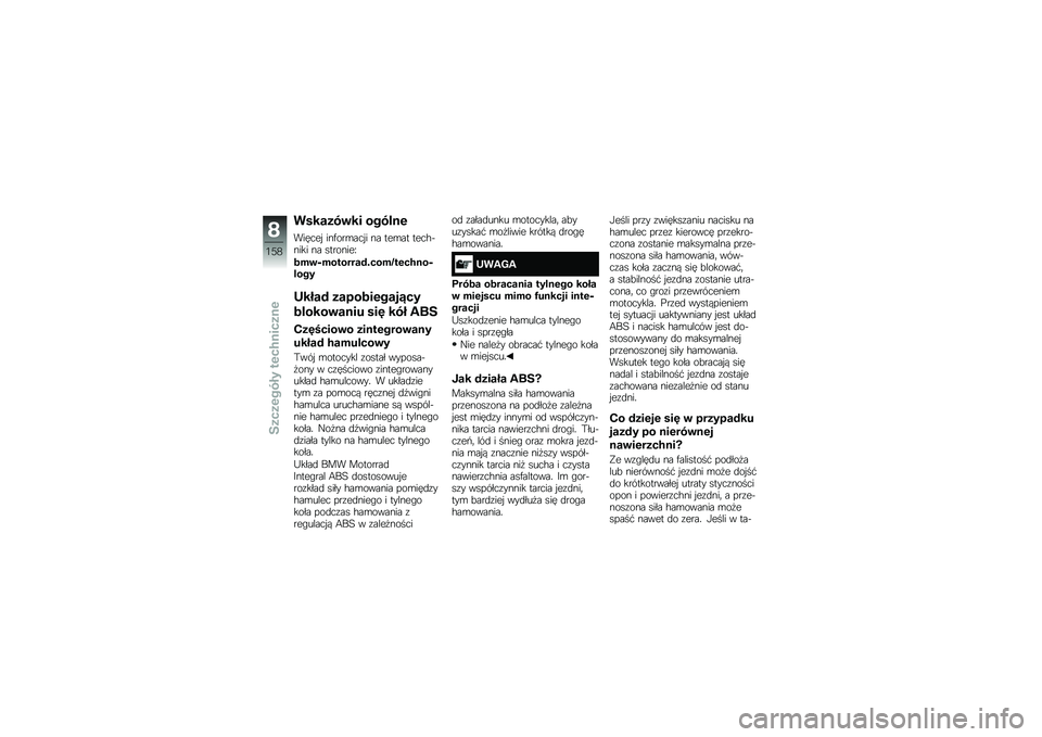 BMW MOTORRAD R 1250 RS 2018  Instrukcja obsługi (in Polish) �������\b�� �����
�\f
������  ���)���\b��� � �� ���\b�� ����$�&���� �� ��������I
���\b�0��������#� ����D��\f��/�
��0����
�,����# ��