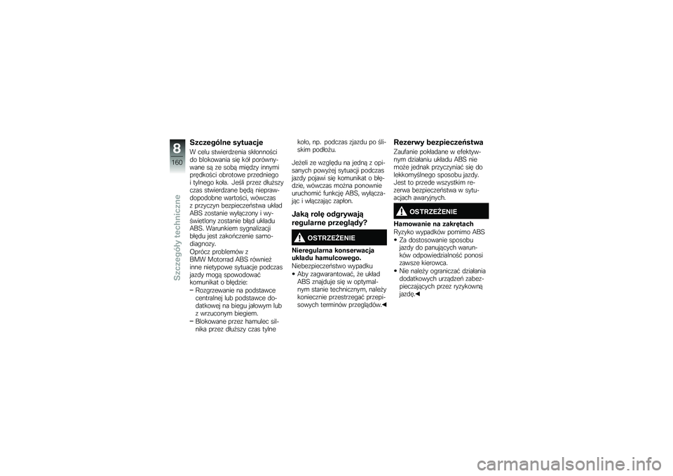 BMW MOTORRAD R 1250 RS 2018  Instrukcja obsługi (in Polish) �����\f����
�\f ��������\f
� ���� �������
�\f���� �����������
� �!��������� ��� ��� ��������&���� �� �\f� ���!� �\b���
�\f� �