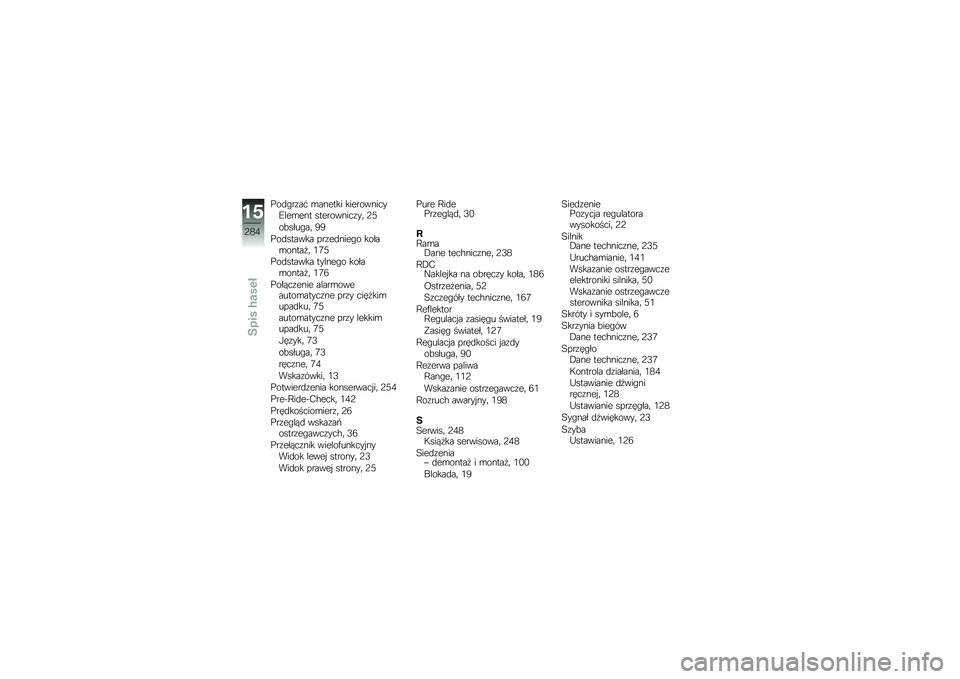 BMW MOTORRAD R 1250 RS 2018  Instrukcja obsługi (in Polish) �%��
�"��\f��# �\b������ �����������F���\b��� ����������\f��	 �;�<
��!����"��	 �2�2
�%��
������ ���\f��
����"� �����\b�����
�	 �0�4�<
�%��