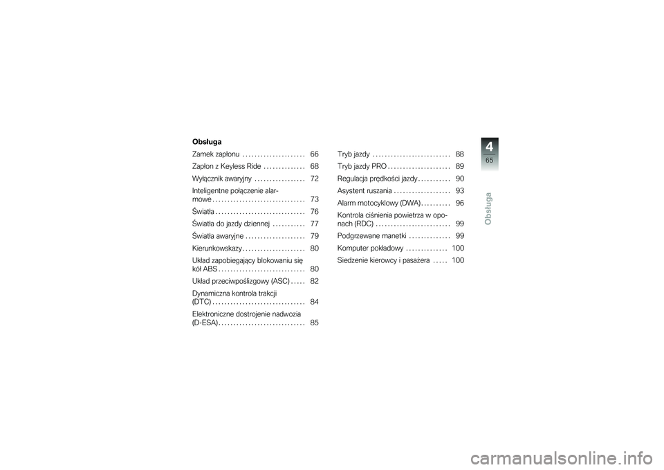 BMW MOTORRAD R 1250 RS 2018  Instrukcja obsługi (in Polish) �������
���\b�� �\f������ � � � � � � � � � � � � � � � � � � � � � �6�6
������ �\f �A������ �?��
� � � � � � � � � � � � � � � �6�3
�