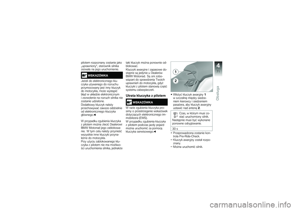 BMW MOTORRAD R 1250 RS 2018  Instrukcja obsługi (in Polish) �������\b ���\f���\f���� �\f������� � ����K�����������L�	 ��������� ��������\f��\f���� �� � ��"� �����$��\b������
���2�3�6�?��2