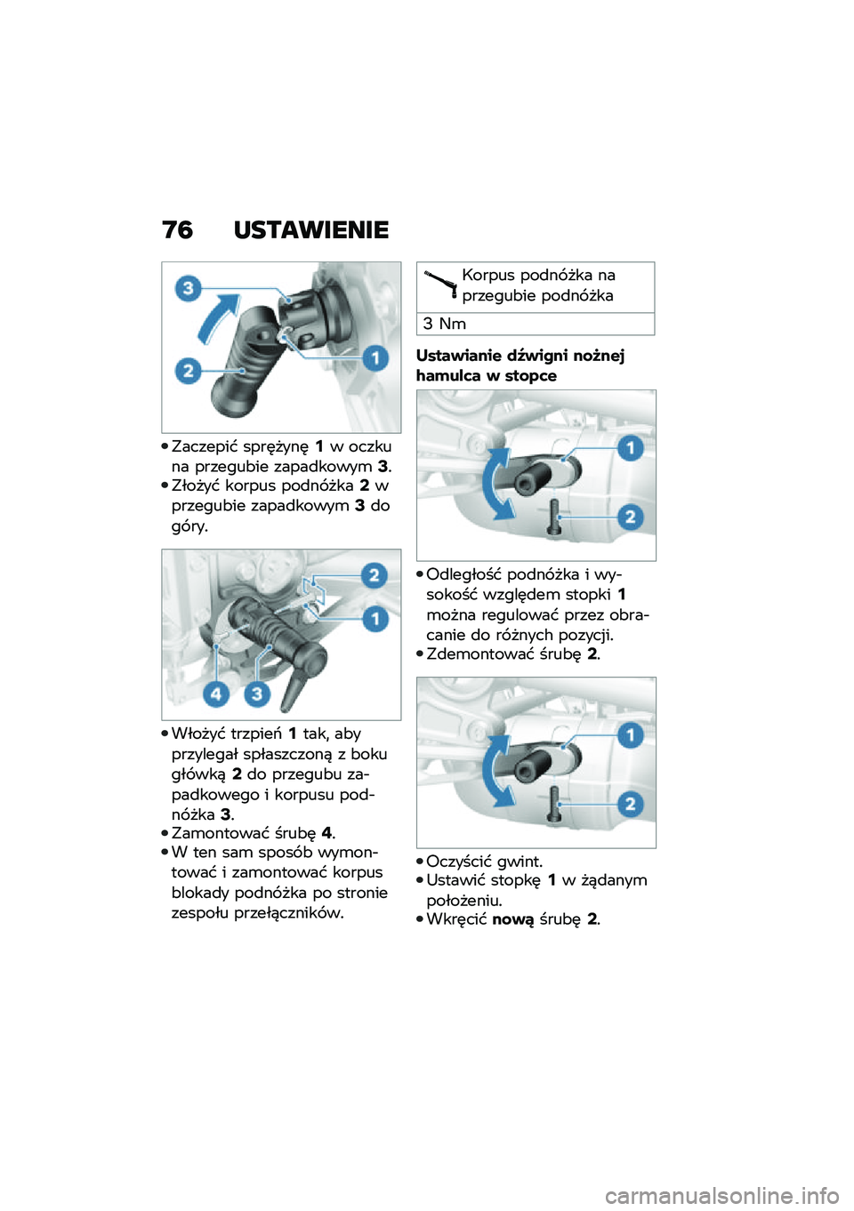 BMW MOTORRAD R NINE T 2020  Instrukcja obsługi (in Polish) �D�7 �L���������
�"������� ����	����	�8� ������� �������&�� �����
�����\b�<�!�"����� ������ ���
�� ����:��������&�� �����
�