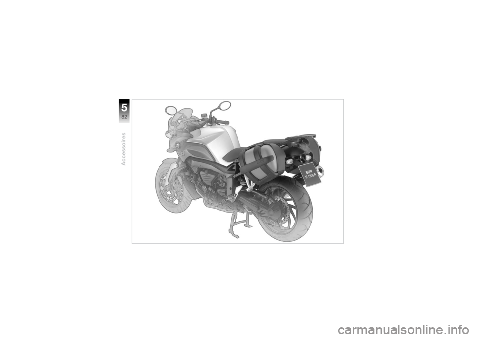 BMW MOTORRAD K 1200 R 2004  Livret de bord (in French) Accessoires582
   
