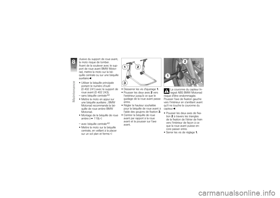 BMW MOTORRAD K 1300 R 2008  Livret de bord (in French) �
������	 �� ������� ��	 ����	 ������(
�� ���� ����$��	 ��	 ����"�	��
�,���� ��	 �� �����	��	� ���	�
 ��	 ����
���� ��	 ����	 ����