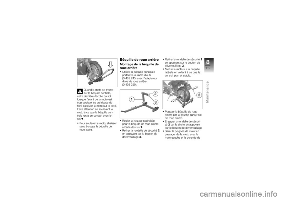 BMW MOTORRAD K 1300 R 2008  Livret de bord (in French) �K���� �� ���� ��	 ������	
��� �� �"��$�����	 �
�	������	�(
�
�	���	 ��	����B��	 ���
����	 �� ���
�����$��	 ������� ��	 �� ���� �	��