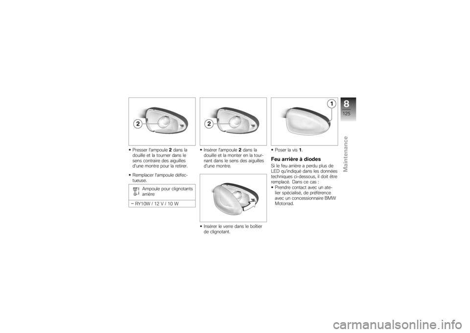 BMW MOTORRAD K 1300 R 2008  Livret de bord (in French) �6��	���	� ���������	
� ���� ��
�������	 �	� �� ������	� ���� ��	
��	�� �
��������	 ��	� ��������	�
�����	 ������	 ���� �� ��	