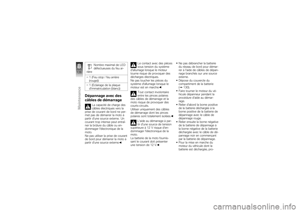 BMW MOTORRAD K 1300 R 2008  Livret de bord (in French) ����"��	 ������� ��	 �E�-�;
����	�
���	���	� �� ��	� ���
���B��	
�1 �=��	� ���� �O ��	� �����B��	
�=�����	�>�>
�1 �=�-�
�������	 ��	 �� ����$