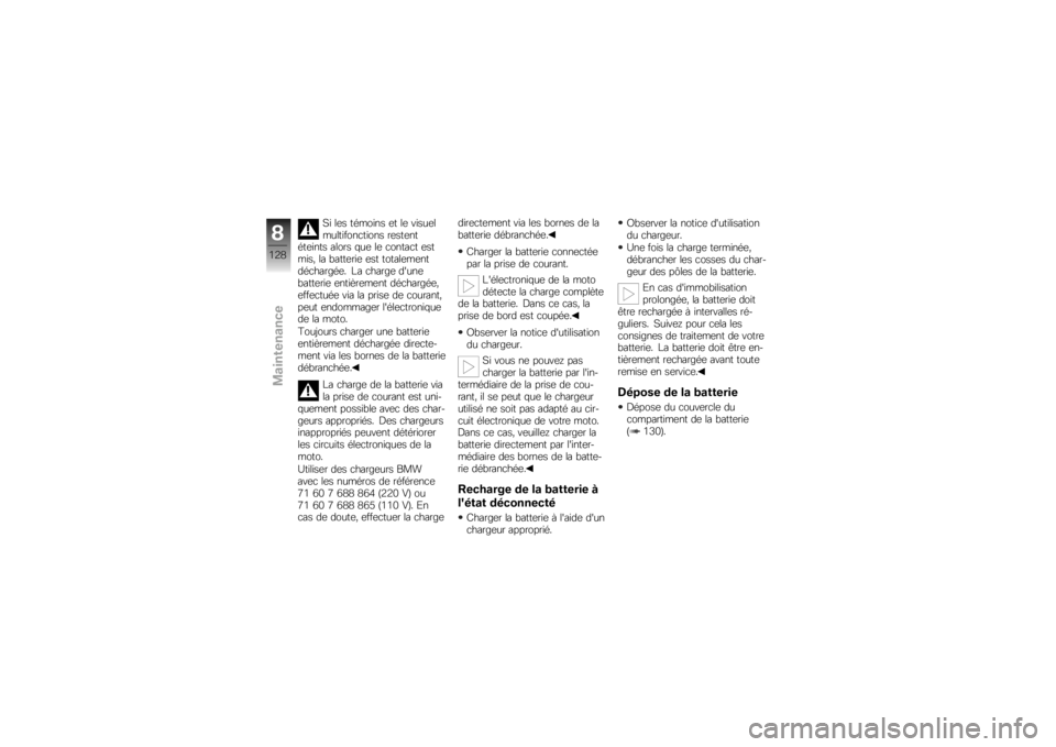 BMW MOTORRAD K 1300 R 2008  Livret de bord (in French) �5� ��	� ������� �	� ��	 �����	�
���������
����� ��	���	��
���	���� ����� �$��	 ��	 �
�����
� �	��
����( �� �"����	���	 �	�� ����