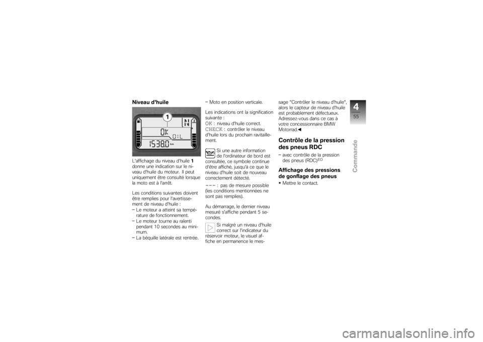 BMW MOTORRAD K 1300 R 2008  Livret de bord (in French) �9����� ��"�	����
�E������
����	 �� ����	�� �������	
�
�����	 ���	 �����
����� ��� ��	 ���
��	�� �������	 �� ����	��� �A� ��	�