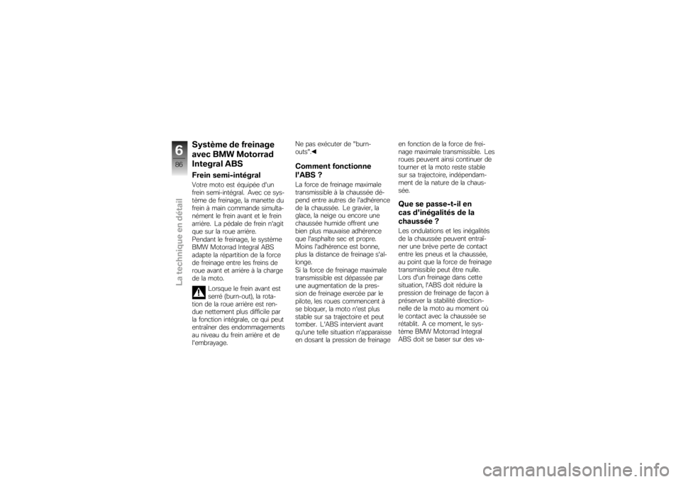 BMW MOTORRAD K 1300 R 2008  Livret de bord (in French) �1�2����� �� �&�������
���� ��� ��������
�������� �%��1
�A���� �����-��������
�!����	 ���� �	�� ��$�����	 ����
���	�� ��	�