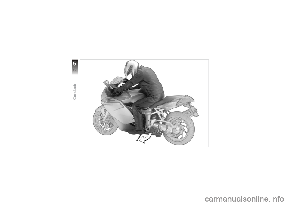 BMW MOTORRAD K 1200 S 2005  Manual de instrucciones (in Spanish) 570zConducir 