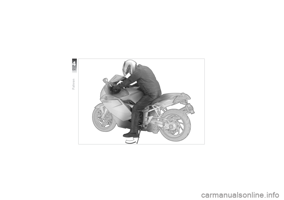 BMW MOTORRAD K 1200 S 2004  Betriebsanleitung (in German) Fahren464 