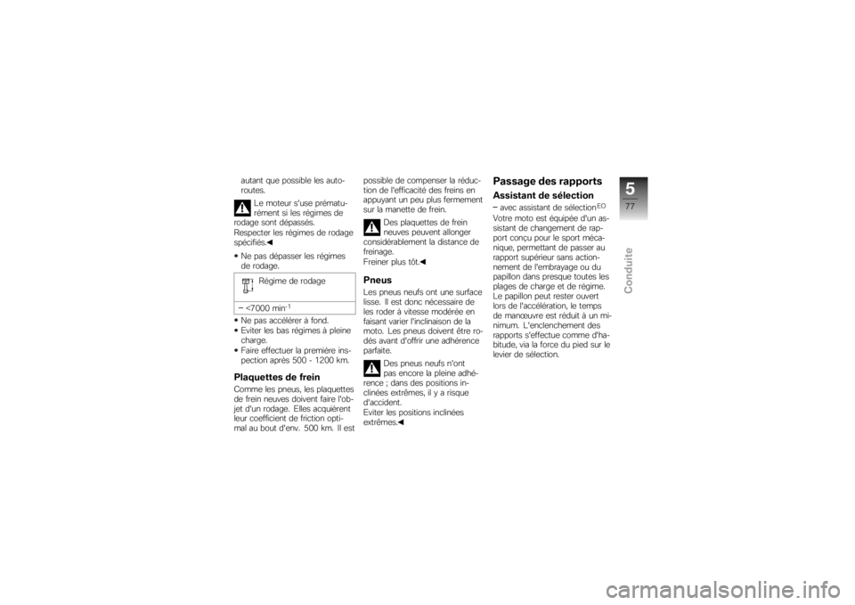 BMW MOTORRAD K 1300 S 2008  Livret de bord (in French) ������ �$��	 ������"��	 ��	� �����
�����	��
�F�	 ����	�� �����	 ��������
����	�� �� ��	� ������	� ��	
������	 ���� ���������