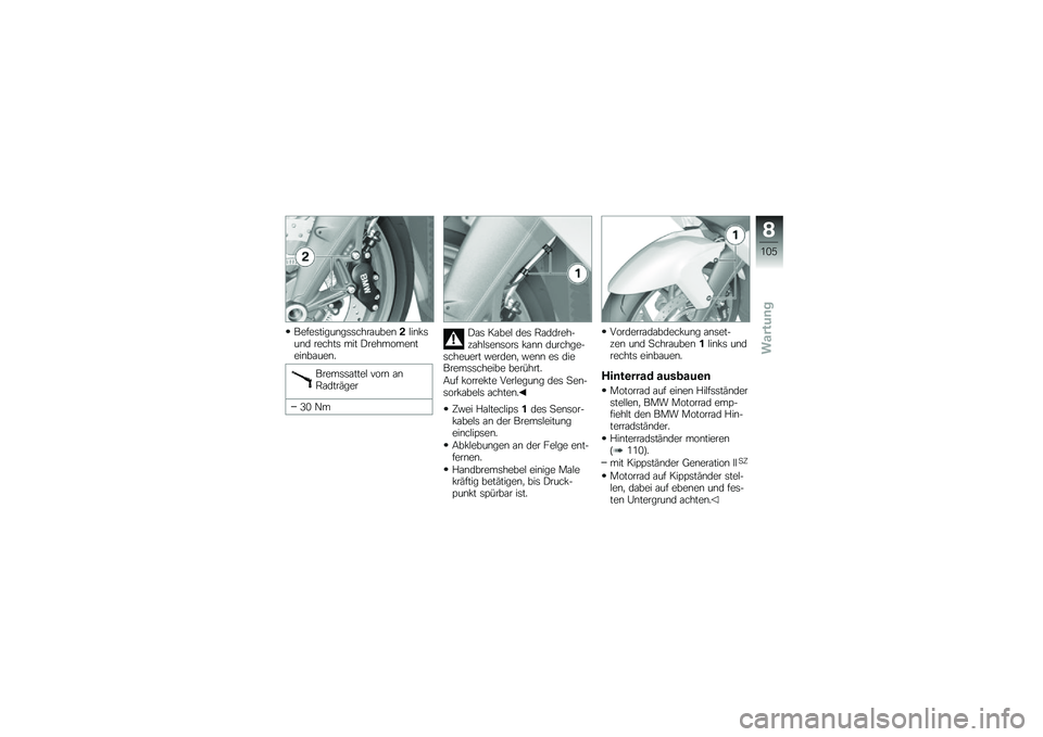 BMW MOTORRAD K 1300 S 2011  Betriebsanleitung (in German) 
 1 
 " 
                
  (    (    	   
          =  
   \b  
   
      
  +
 1  
       
    \b      A  	   #  
 
    ; 
 =      