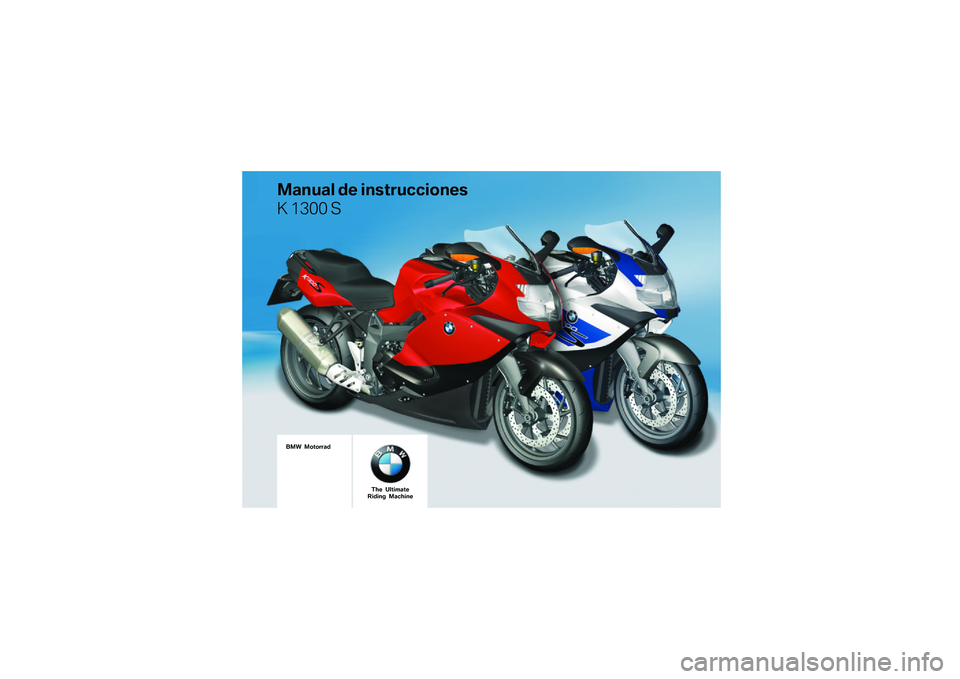 BMW MOTORRAD K 1300 S 2011  Manual de instrucciones (in Spanish) 