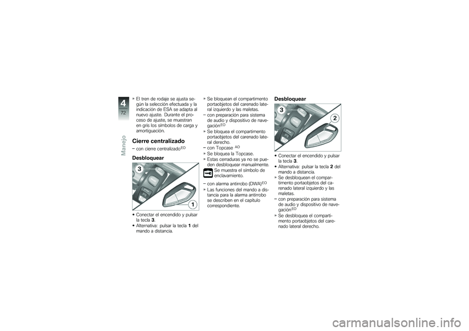 BMW MOTORRAD K 1600 GT 2010  Manual de instrucciones (in Spanish) 
�)�\f ���� �
� ��	�
��;� �� ��;���� ���-�.�� �\f� ���\f������ ��������
� �+ �\f����
������� �
� �)�!�: �� ��
���� ��\f����"�	 ��;�����# 