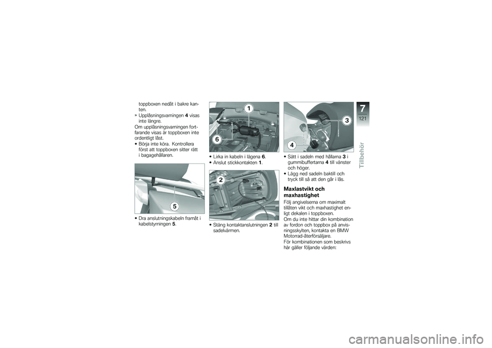 BMW MOTORRAD K 1600 GTL 2014  Instruktionsbok (in Swedish) ��\f�%�%�"�\f�B�� ���
�� � �"�\b��� ��\b������
�2�%�%���
�����
��\b��������,���
�\b�
���� �������
�.� ��%�%���
�����
��\b������� ��\f���