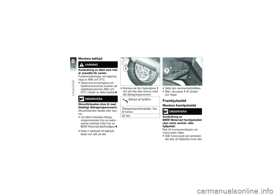 BMW MOTORRAD K 1600 GTL 2014  Instruktionsbok (in Swedish) ��\b��\f�
�� �����2��
��"�:�;��;�<
�"��#�����
��  ��# ���� ��\b�	 �
��\f�
�� ��#��
��� ��� ��
��
�
��%
�1������\f��
�
��������\b� ���
 ������