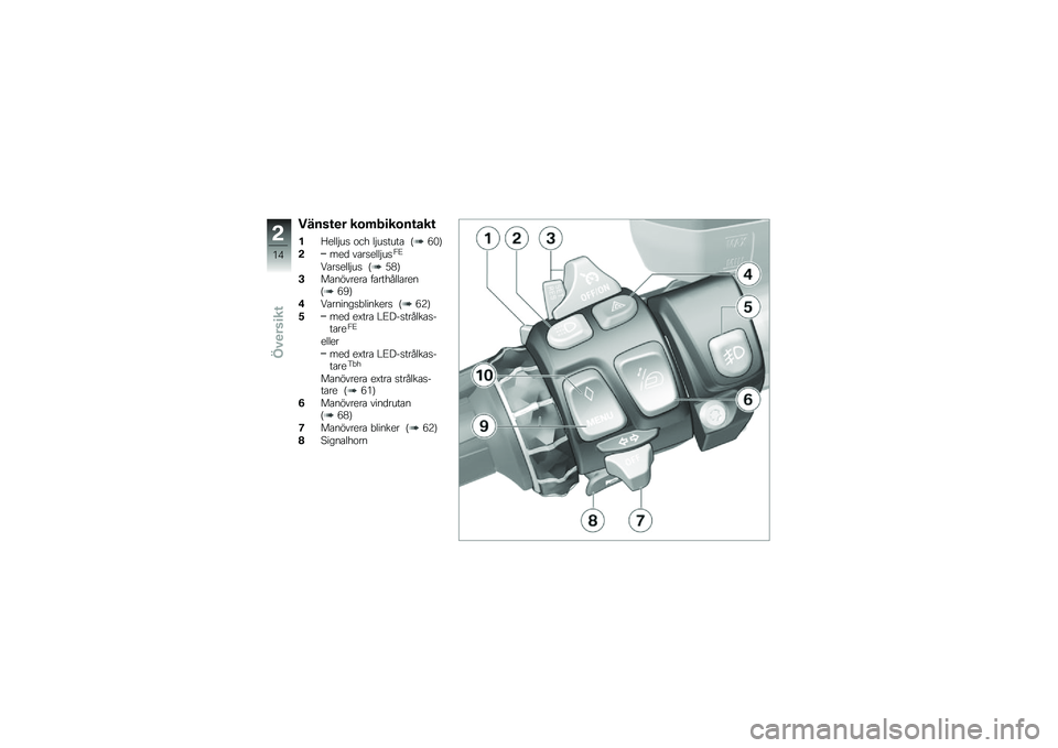 BMW MOTORRAD K 1600 GTL 2014  Instruktionsbok (in Swedish) �����\f�
� ��\b�	��
��\b��\f���\f
�!�=����$��
 �\f�� ��$��
����\b �@�0�&�A
����
 ��\b��
����$��
�1�C
�5�\b��
����$��
 �@�)�*�A
�+��\b�������\b ��\b�����