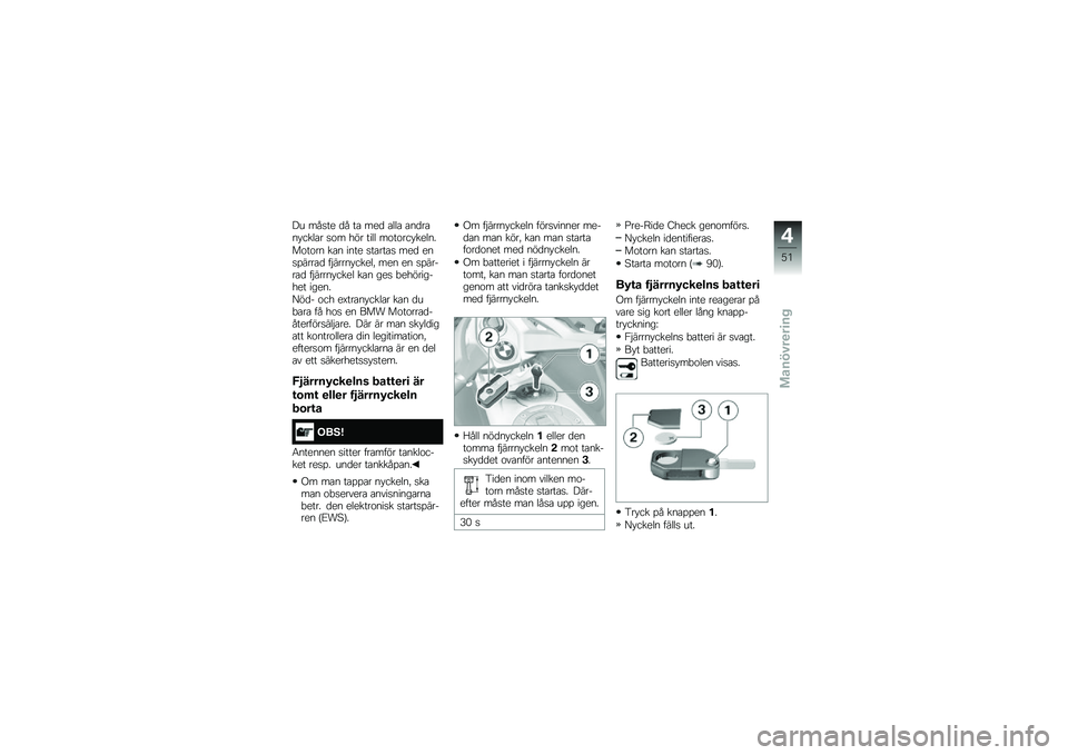 BMW MOTORRAD K 1600 GTL 2014  Instruktionsbok (in Swedish) �� ���
�� �
� ��\b ���
 �\b���\b �\b��
��\b�� ����\b� �
�\f� ��� ���� ��\f��\f��� �����
��\f��\f�� ��\b� ���� �
��\b���\b�
 ���
 ���
�%����\b�
 
