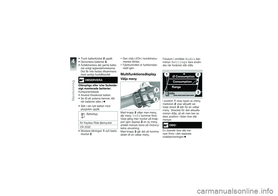 BMW MOTORRAD K 1600 GTL 2014  Instruktionsbok (in Swedish) �3�� �� �"�\b�������\f�������%�%���
����\f�����\b �"�\b��������+�
�4���\b���
��\b�����\b �
�� ��\b���\b �"�\b�������� ������ ��\b��"��
�