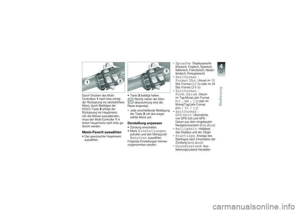 BMW MOTORRAD K 1600 GTL 2010  Betriebsanleitung (in German) 
�=���� �=��1��*�\f� ��\f� �	��
���+�L�
����
�
�
�\f���#���� �
���*� �\f��$�
�
����\f� �A�1��*������ ��� ��%������/��\f��\f�	�\f��1�0 ����� �2�\f�