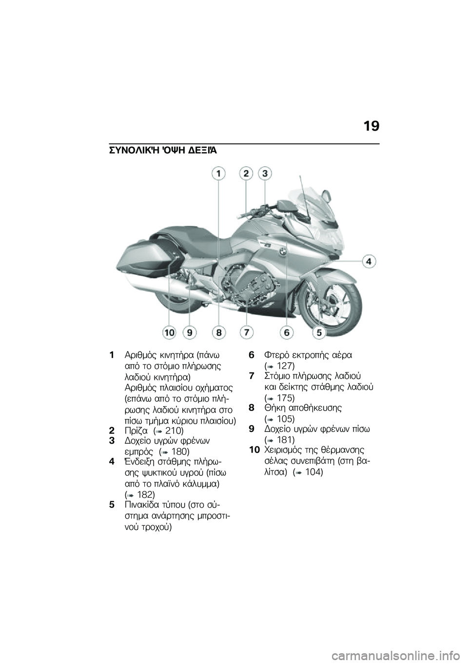 BMW MOTORRAD K 1600 B 2020  Εγχειρίδιο ιδιοκτήτη (in Greek) �%�A
��=������\ �E�_� �)�
�C��>
�%�1������ �����	�+�� �F��*����� �	�\f �\b�	����\f ���+���\b�����"��\f�! �����	�+���G�1������ �����\b��\f�
 �\f�